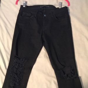 J Brand Distressed Bootcut Jean